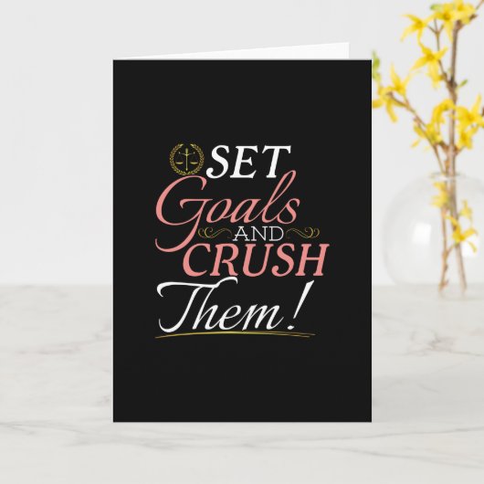 Carte Fixer des objectifs et écraser leur devis (Fleur jaune)