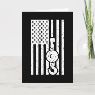 Carte FLAG AMÉRICAIN US FLAG Grue Opérateur Truck
