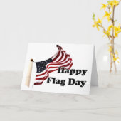 Carte Flag Day aux Etats-Unis (Fleur jaune)