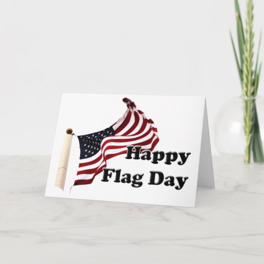 Carte Flag Day aux Etats-Unis (Devant)