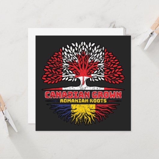 Carte Flag des Trots du Canada (Devant/Arrière en situation)