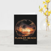 Carte Flagler Beach Floride (Fleur jaune)