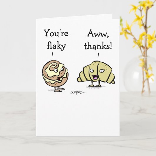 Carte Flaky Friends (Fleur jaune)