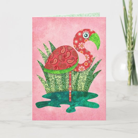 Carte Flamant Mignon (Devant)