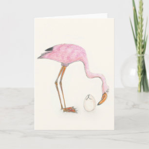 carte Flamant rose