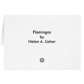 carte Flamant rose (Dos Horizontal)
