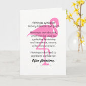 Carte Flamant rose (Fleur jaune)