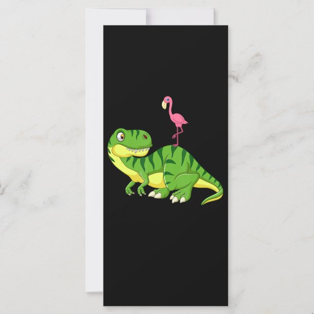 Carte Flamant rose | Amateurs de dinosaures Flamants ros (Devant)