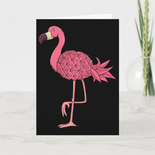 Carte Flamant Rose Ananas Vacances Hawaï Été Hommes