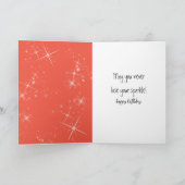 Carte Flamant rose Avec Chaussure Rouge Haut Talon (Intérieur)