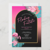 Carte Flamant rose Bachelorette Flocking ID930 fantastiq (Devant)