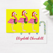 Carte Flamant rose / étiquette (Bureau)