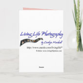 Carte Flamant rose Get Well (Dos)