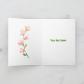 Carte Flamant rose Premier anniversaire Joyeux 1er anniv (Intérieur)