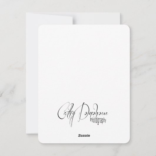 Carte Flamant rose rose (Dos)