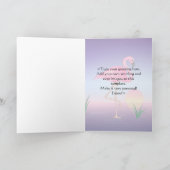 Carte Flamant rose rose (Intérieur)