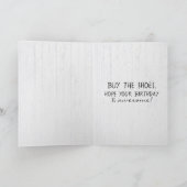 Carte Flamant rose Rose Anniversaire En Talon Haut (Intérieur)