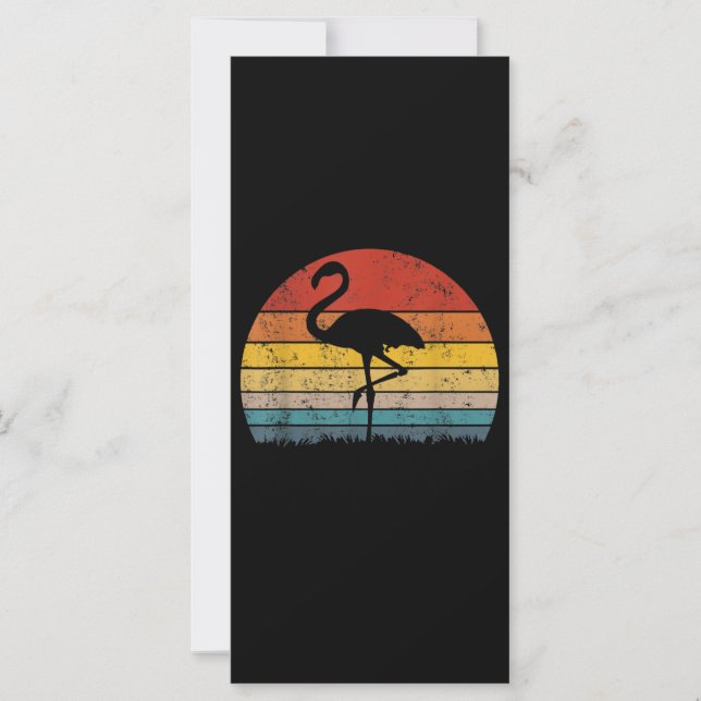 Carte Flamant rose Sunset Flamant rose cadeau (Devant)
