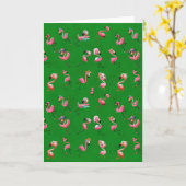 Carte Flamants roses (Fleur jaune)
