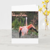 Carte Flamants roses (Fleur jaune)