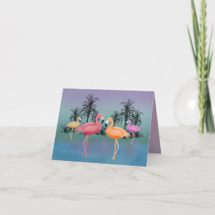 Carte Flamants roses fabuleux