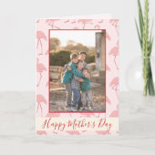 Carte Flamants roses Joyeuse fête des mères Photo (Devant)