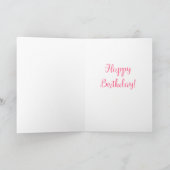 Carte Flamants roses roses funky heureux anniversaire (Intérieur)