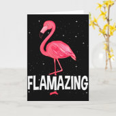 Carte Flamazing Nk Flamant Rose Nouveauté Flamant Rose A (Fleur jaune)