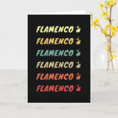 Carte Flamenco Flamenco Flamenco... (Fleur jaune)