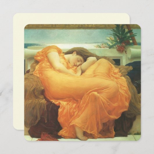 Carte Flaming June par Lord Frederic Leighton (Devant / Derrière)