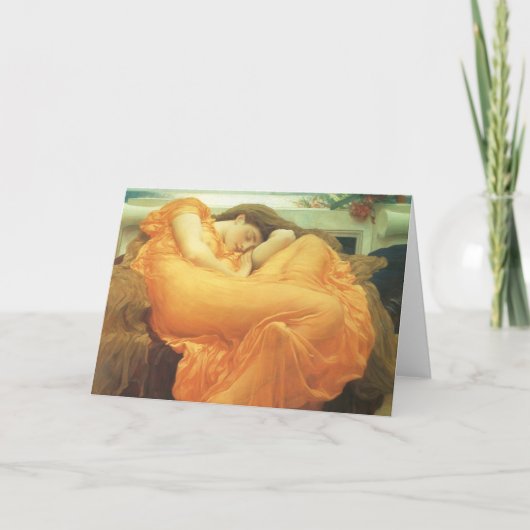 Carte Flaming June par Lord Frederic Leighton (Devant)
