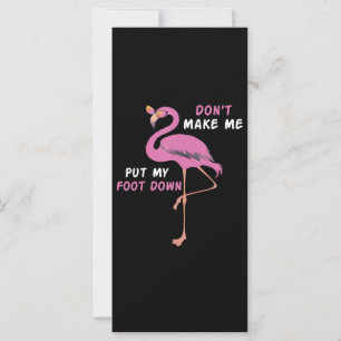 Carte Flamingo Flamingo With Glasses Dont Make Me Put