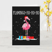 Carte Flamingo Ho Ho Ho Nk Christmas Tree Lights Chain X (Fleur jaune)