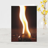 Carte flamme (Fleur jaune)