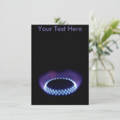 Carte flamme à gaz personnalisable (Debout devant)