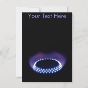Carte flamme à gaz personnalisable