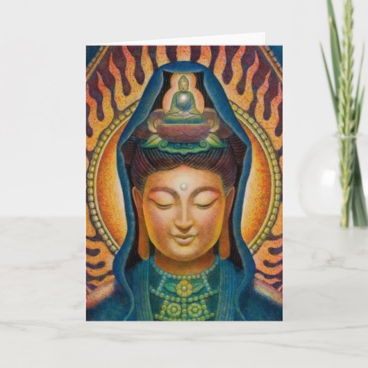 Carte Flamme de Kuan Yin de déesse (Devant)