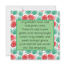 Flamme de Noël rouge, vert et blanc