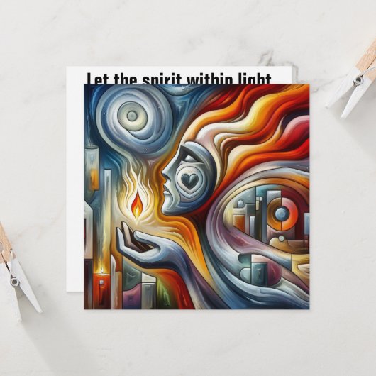 Carte Flamme éternelle de l'espoir (Devant/Arrière en situation)