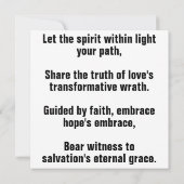 Carte Flamme éternelle de l'espoir (Dos)