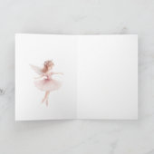 Carte Flammes de neige Ballerina Christmas Tree (Intérieur)