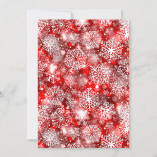 Carte Flammes de neige sur rouge