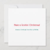 Carte Flammes de roches et de rouleaux Noël (Dos)