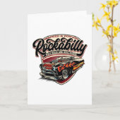 Carte Flammes de vitesse Rockabilly Hotrod - pos (Fleur jaune)