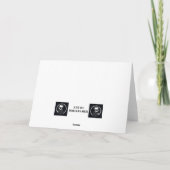 Carte Flammes éternelles de l'amour Flamants roses Valen (Dos)