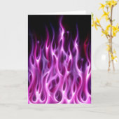 Carte Flammes violettes (Fleur jaune)
