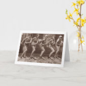 Carte Flapper Era Dancing Girls (Fleur jaune)