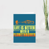 Carte Flarower Gun Fire Thrower Flame Wean Quotes  (Devant)