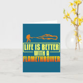 Carte Flarower Gun Fire Thrower Flame Wean Quotes  (Fleur jaune)