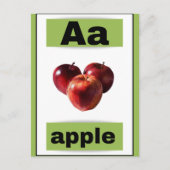 carte flash alphabet (avec image réelle) (Devant)